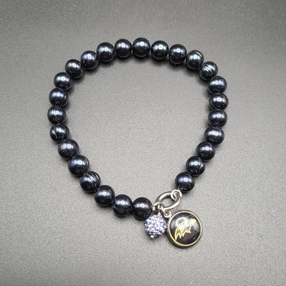 Honora Pearl NFL Baltimore Ravens Stretch Bracelet
